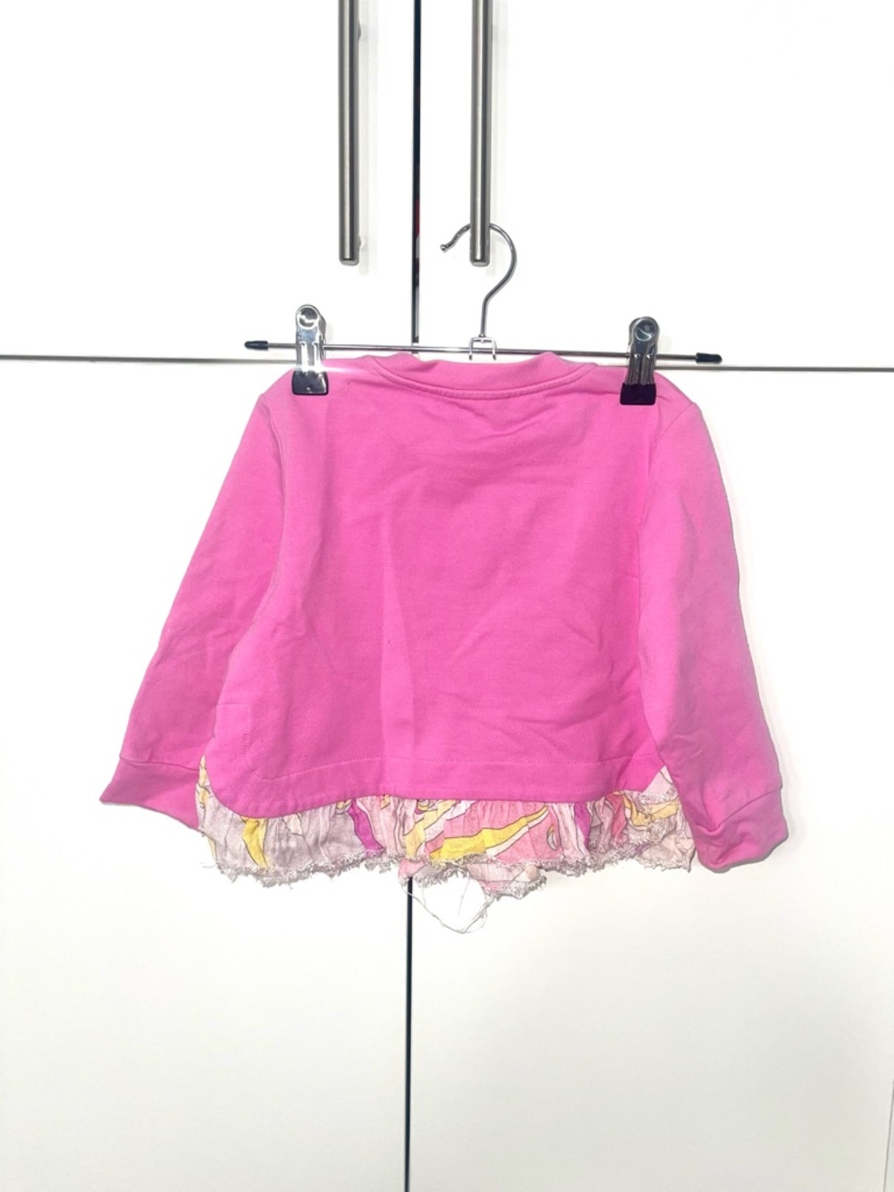 Emilio Pucci Pink Logo Ruffle-Hem Sweatshirt - Picture 4 of 4